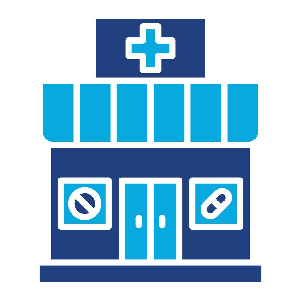 Pharmacy Glyph Twob Color Icon vector