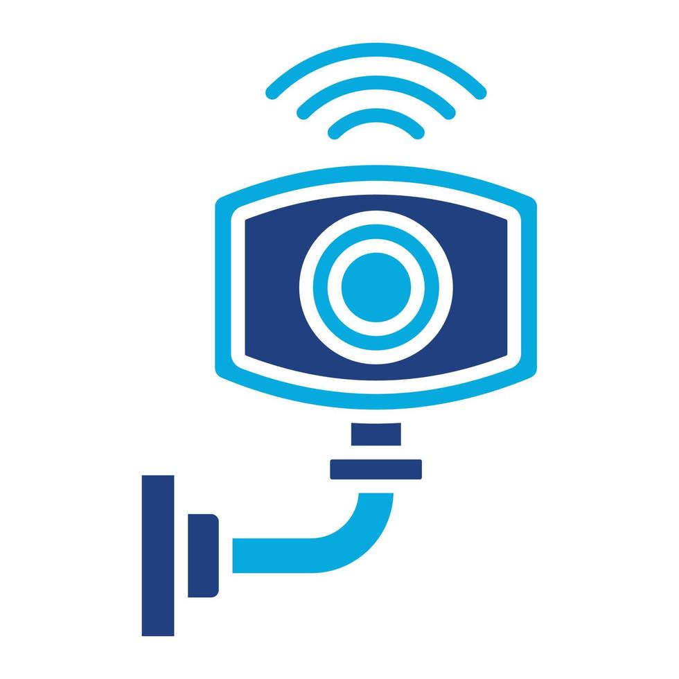 Surveillance Glyph Twob Color Icon vector