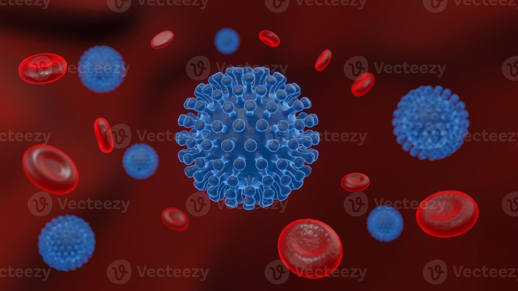 Pathogenic viruses causing infection in host organism , Viral disease outbreak , for background or graphic resourse , 3d render photo
