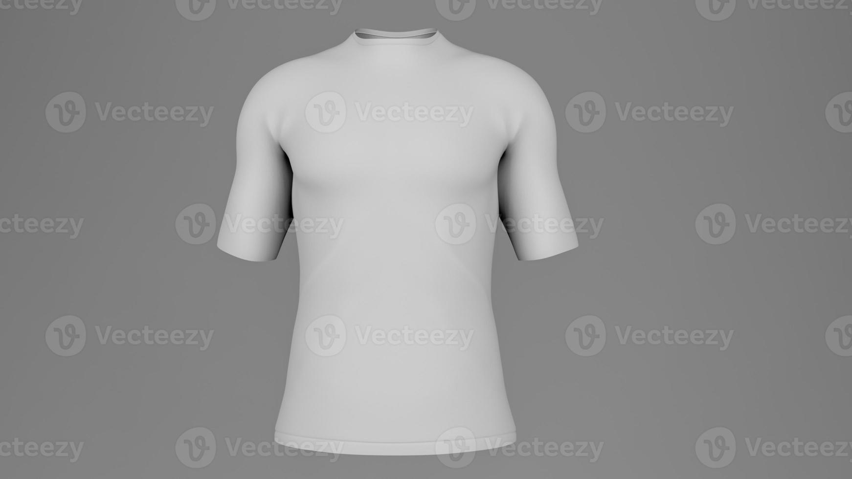 Shirt mock up set. T-shirt template For branding , 3D rendering photo