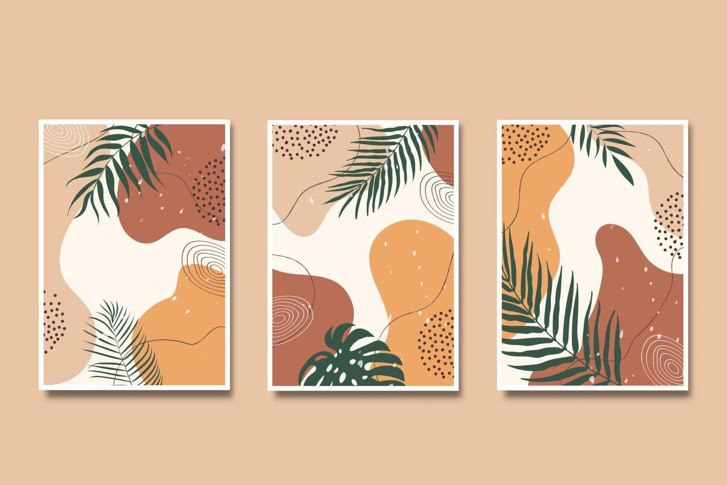Hand draw abstract cover design minimalist vector