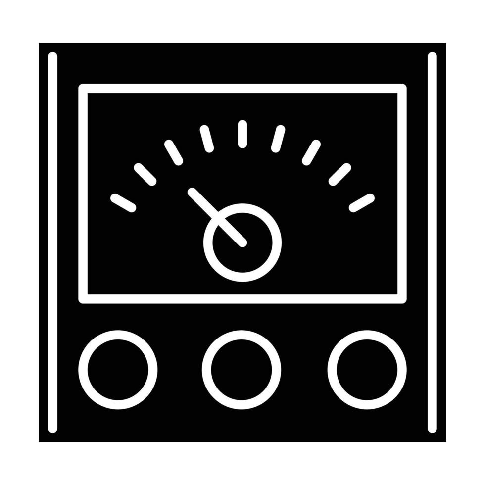 Voltage Indicator Glyph Icon vector