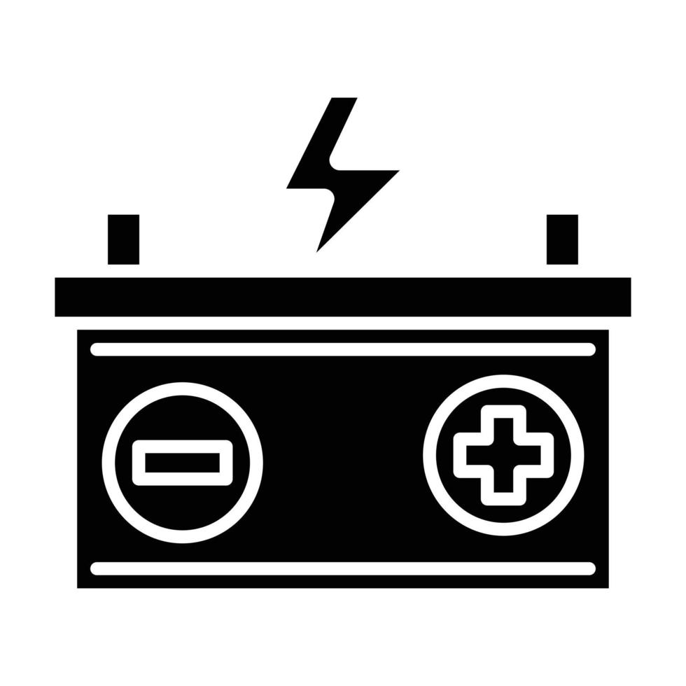 Battery Glyph Icon vector