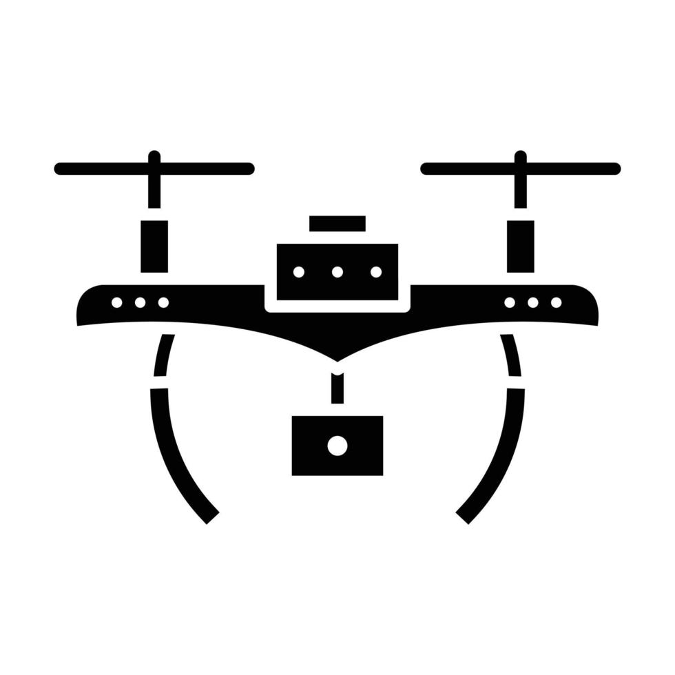 icono de glifo de drone vector