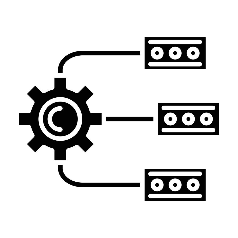 Planning Glyph Icon vector