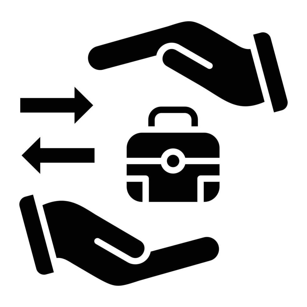 Trade Glyph Icon vector