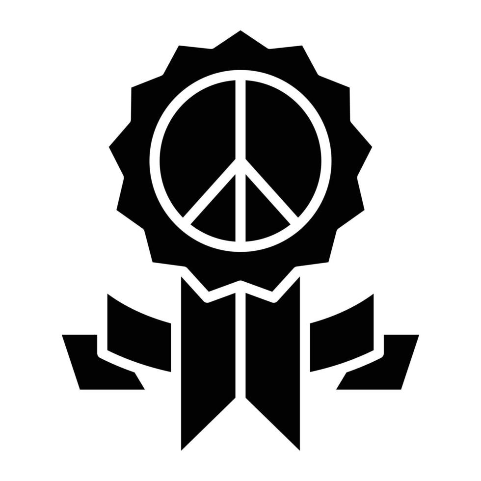 Medal Glyph Icon vector