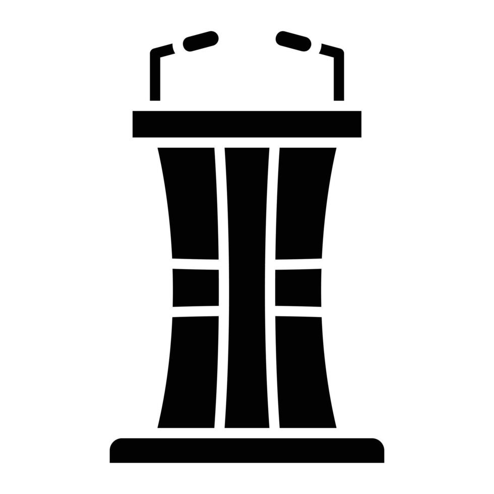 Lectern Glyph Icon vector