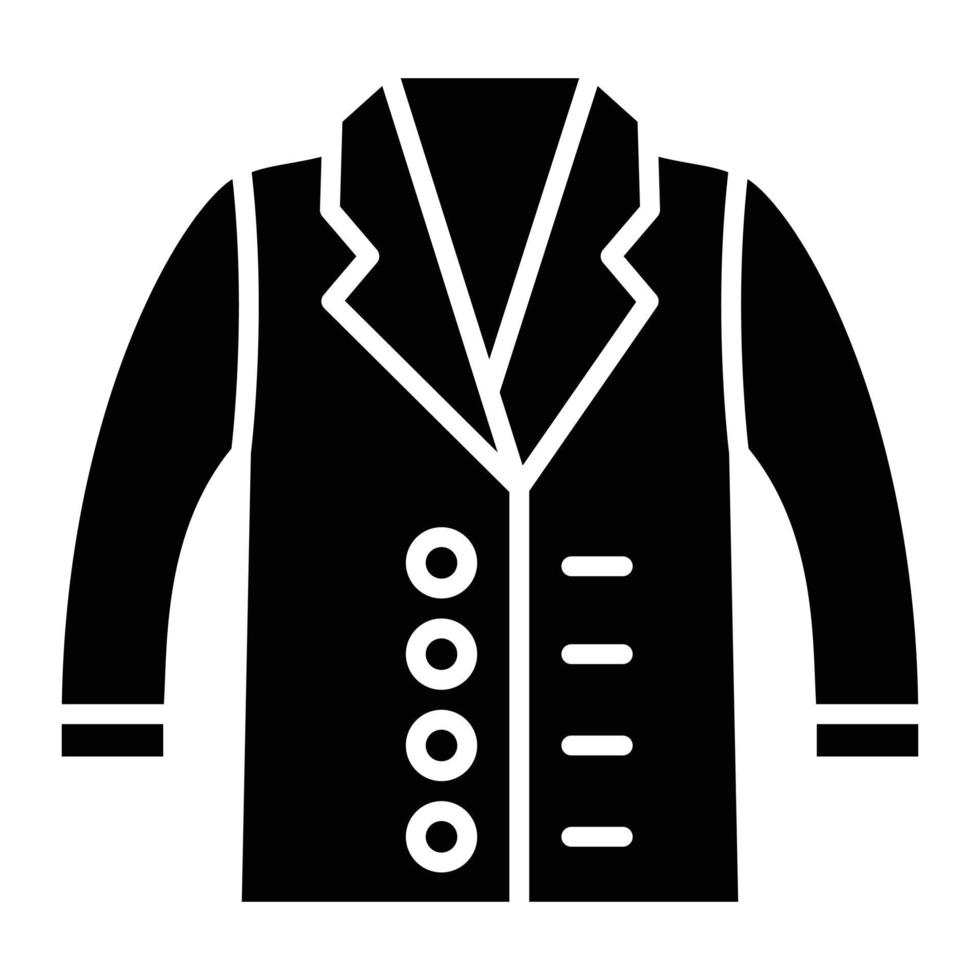 icono de glifo de traje vector