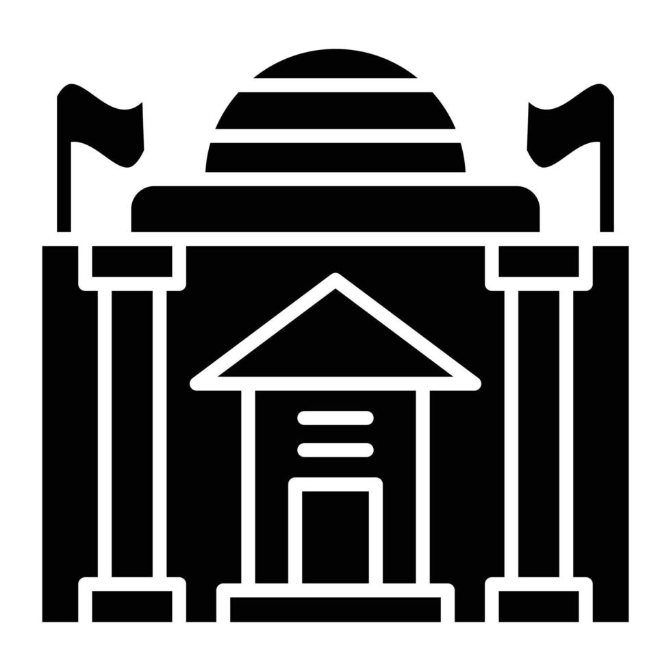 Government Glyph Icon vector