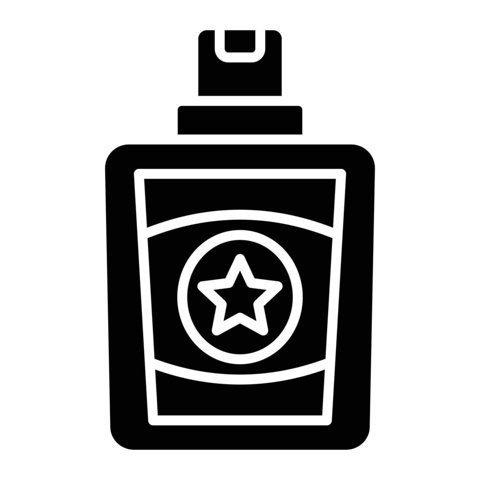 icono de glifo de perfume vector