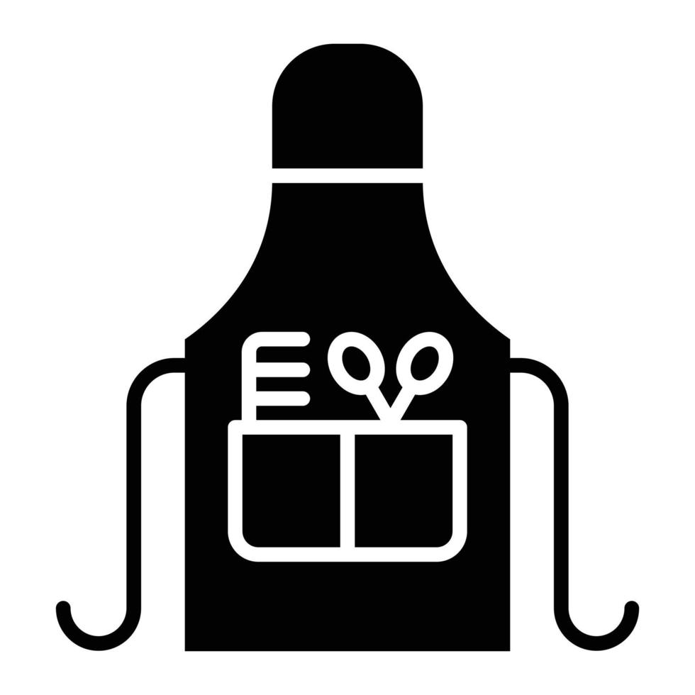 Apron Glyph Icon vector