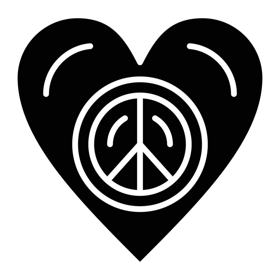 Pacifism Glyph Icon vector