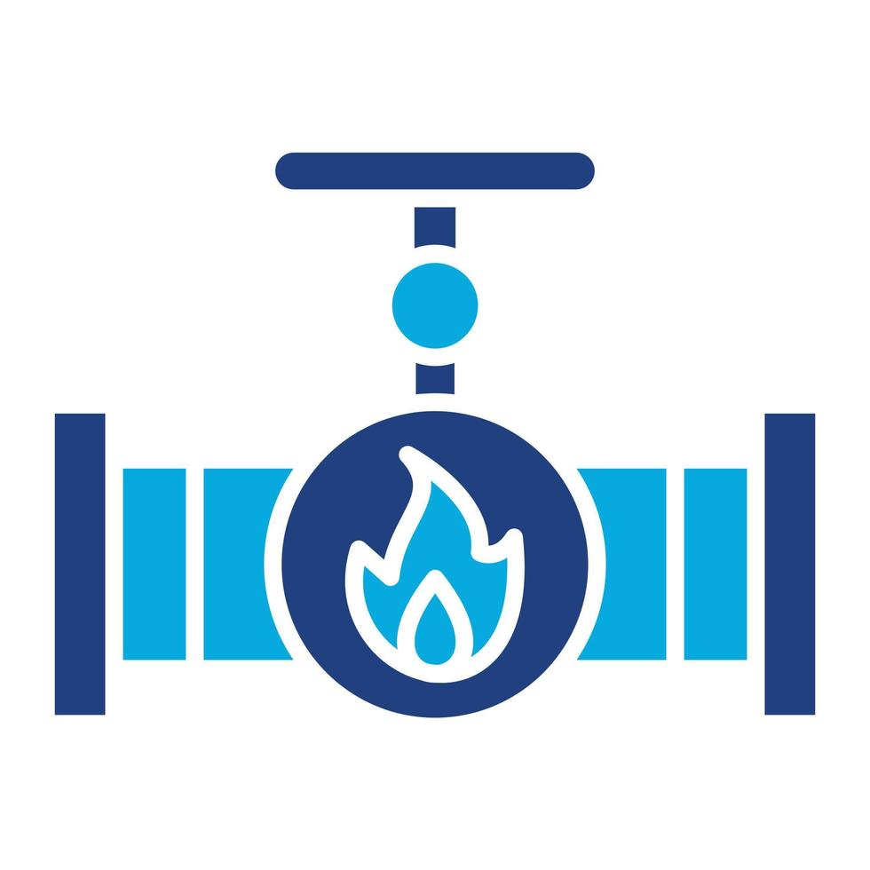 Gas Glyph Two Color Icon vector