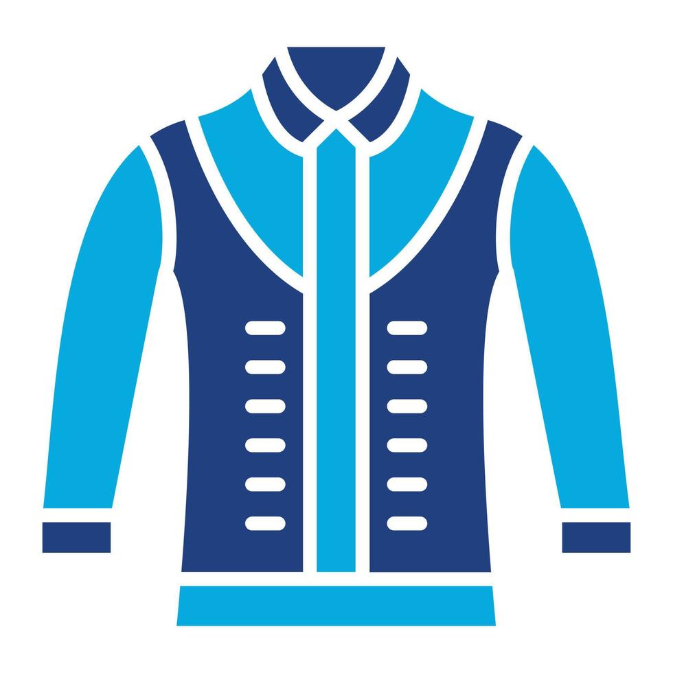 Jacket Glyph Two Color Icon vector