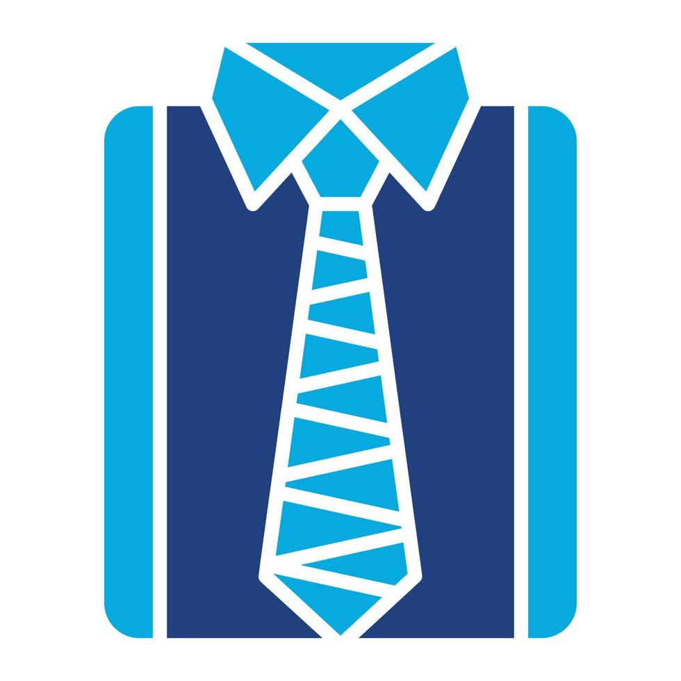 Office Shirt Glyph Two Color Icon vector