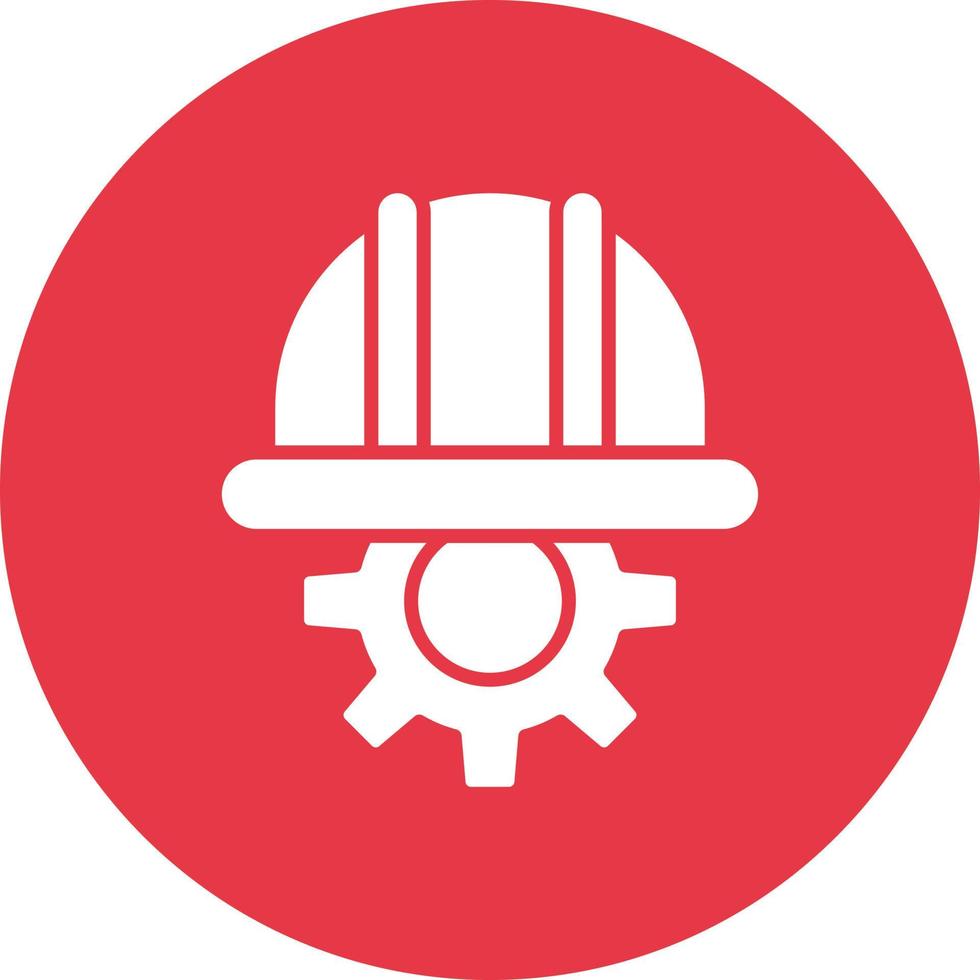 Automated Engineering Line Circle Background Icon vector