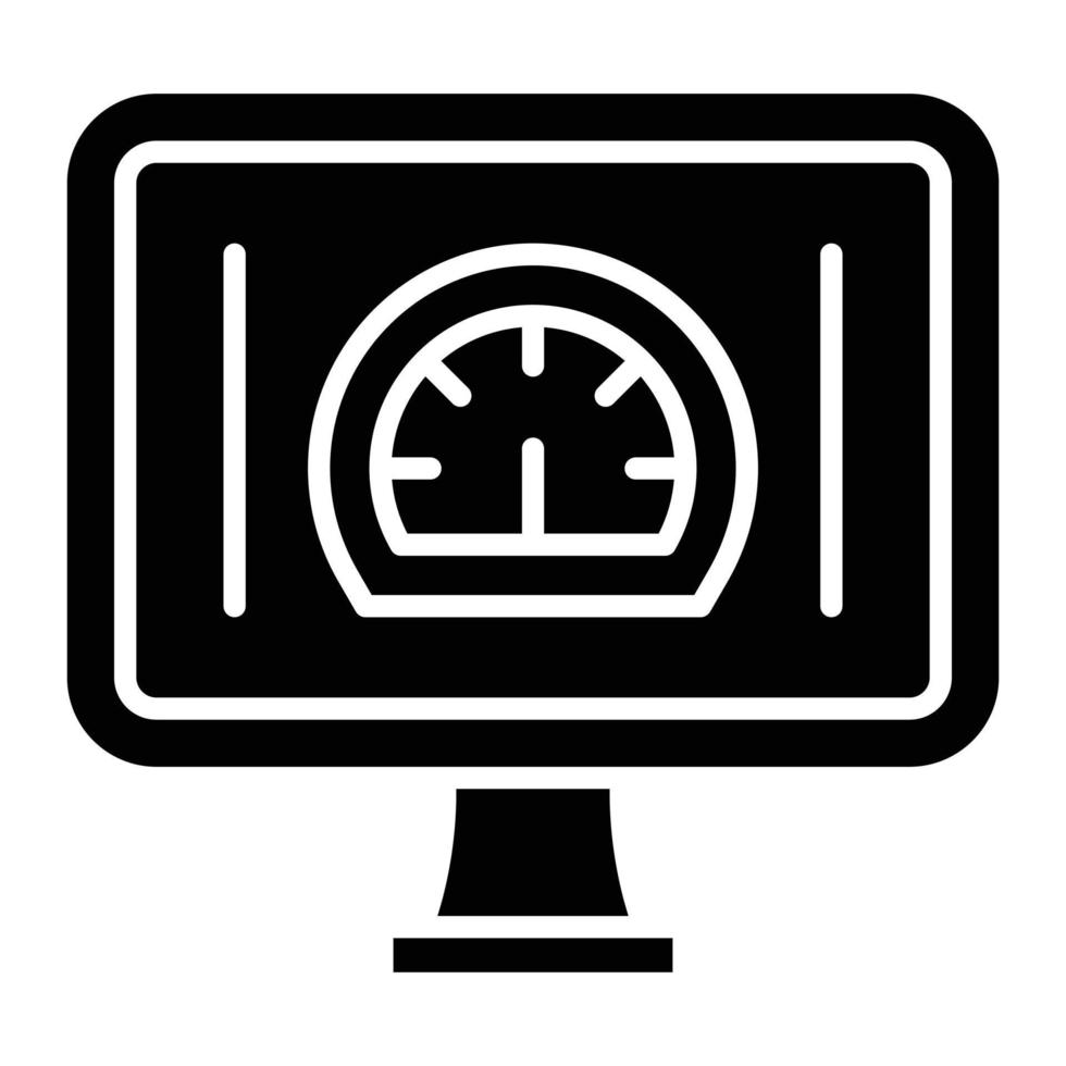 Efficiency Glyph Icon vector