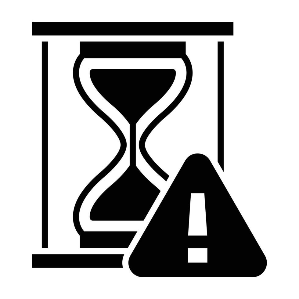 Procrastination Glyph Icon vector