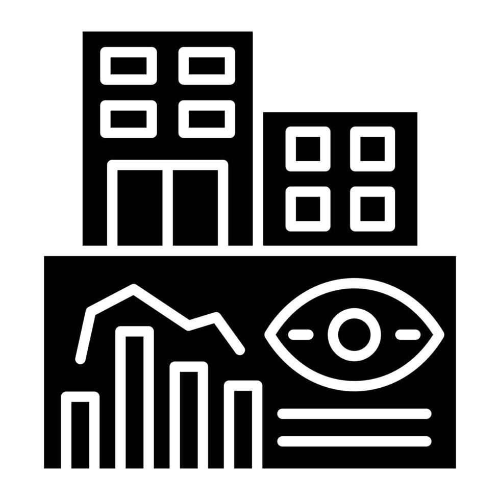 Company Vision Glyph Icon vector