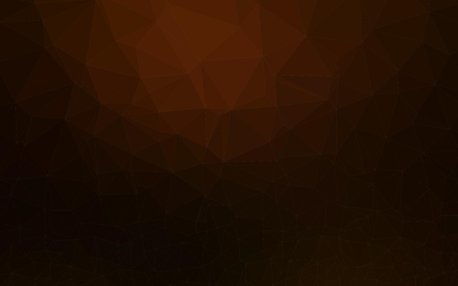 Dark Orange vector triangle mosaic texture.