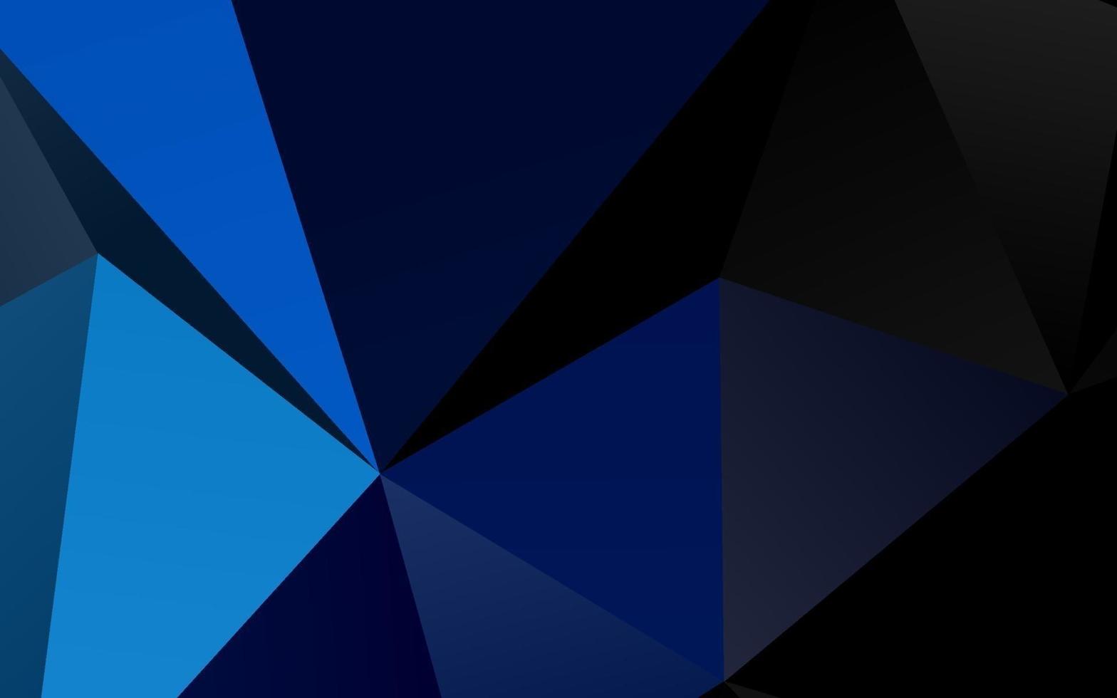 Plantilla de mosaico de triángulo vector azul oscuro.