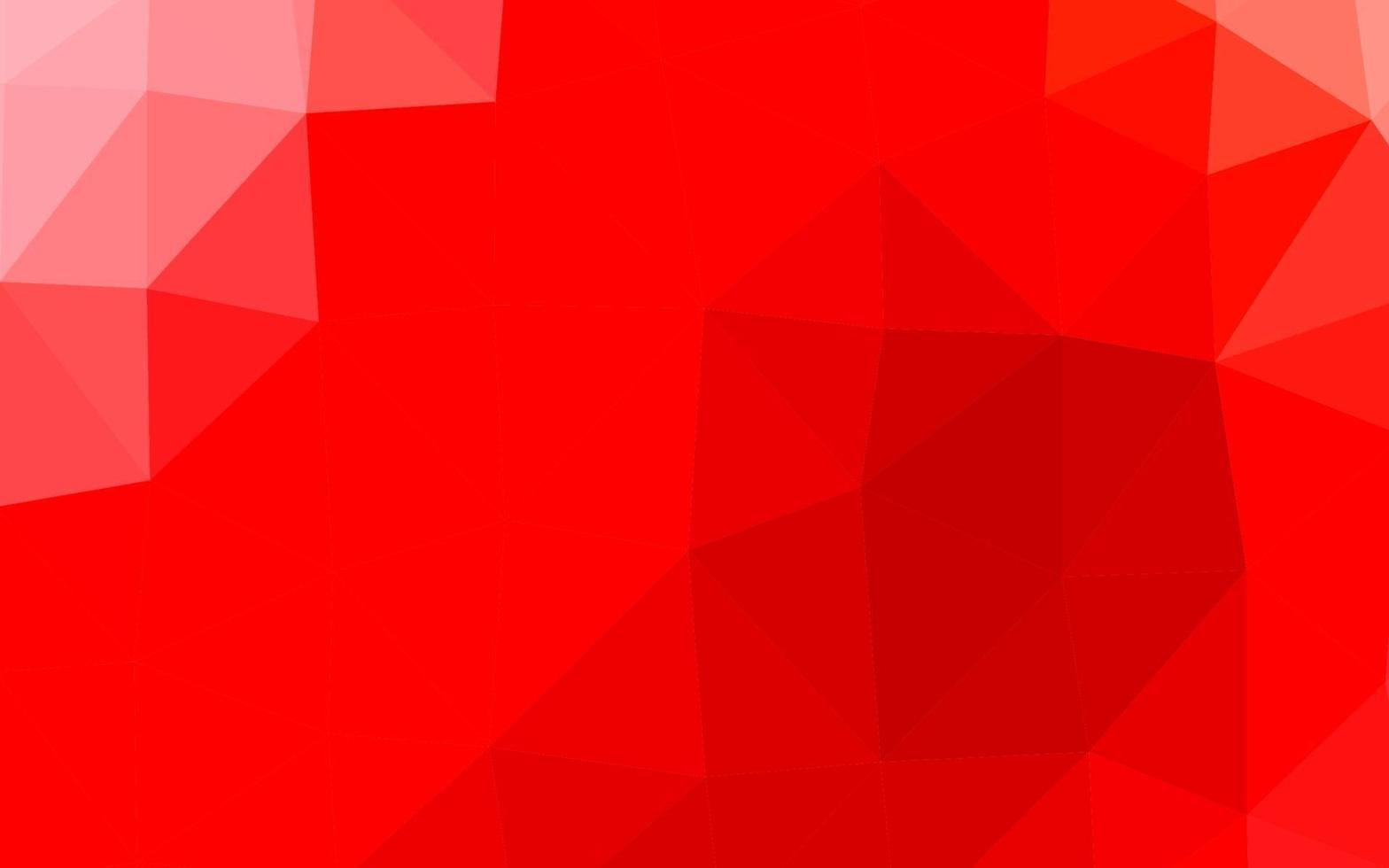 textura de mosaico de triángulo de vector rojo claro.