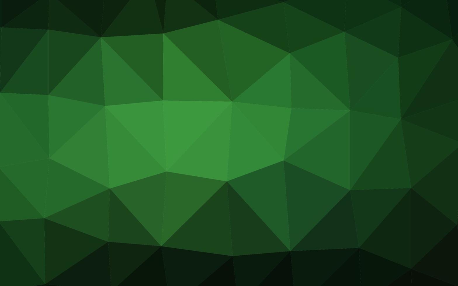 Dark Green vector polygonal pattern.