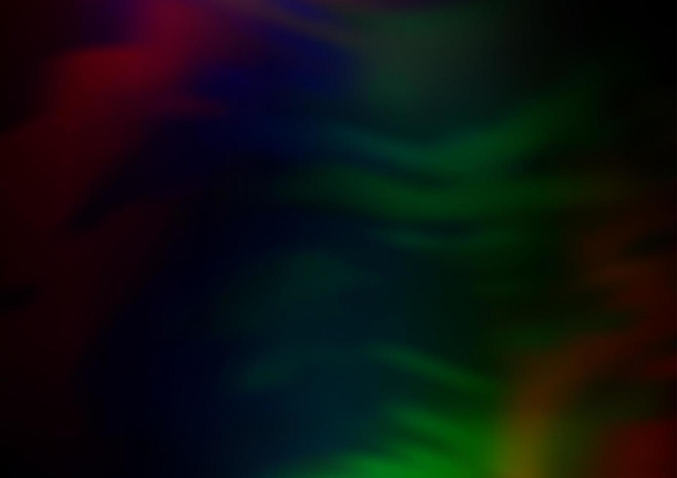 Dark Multicolor, Rainbow vector blurred shine abstract template.