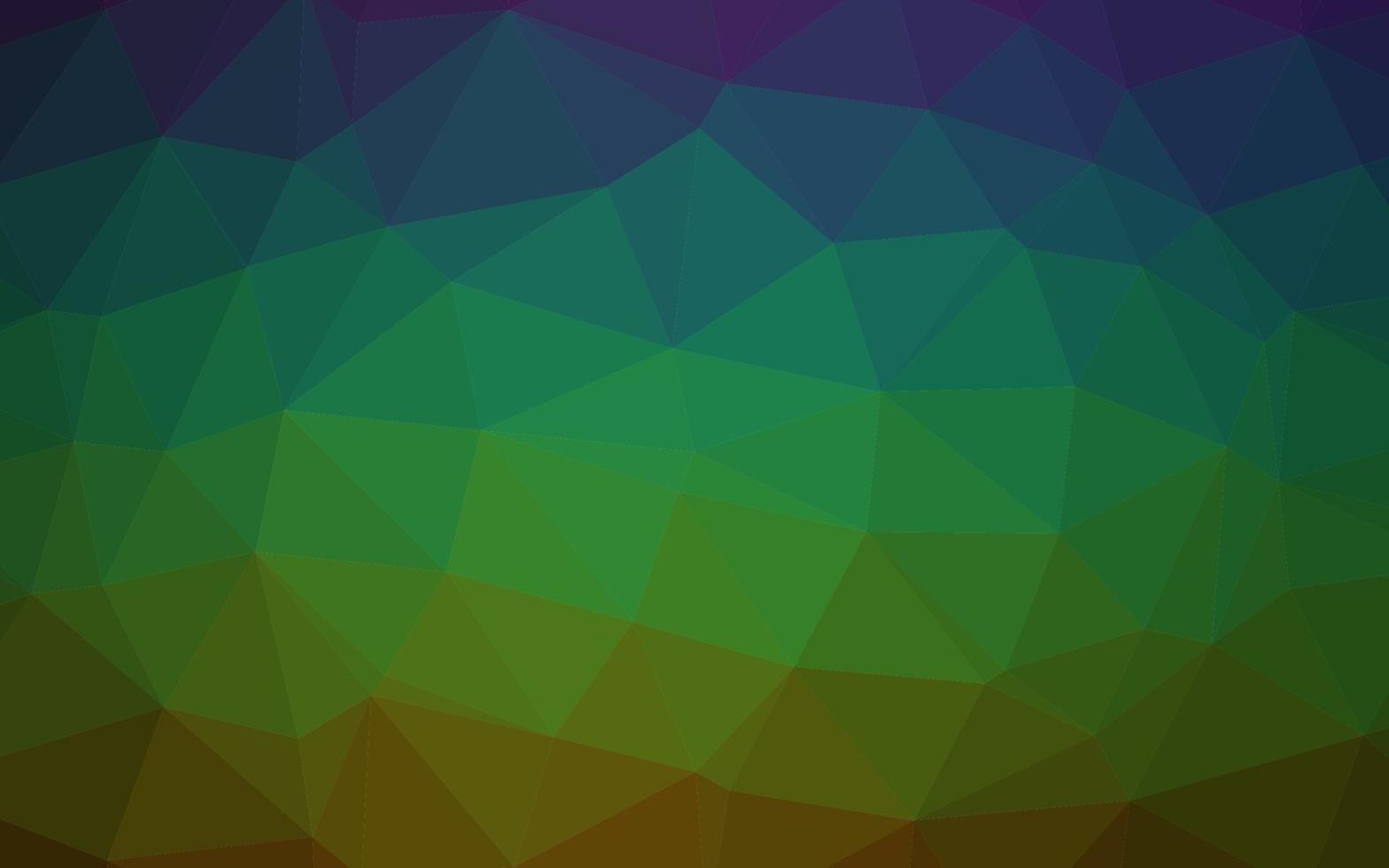 Dark Multicolor, Rainbow vector triangle mosaic template.