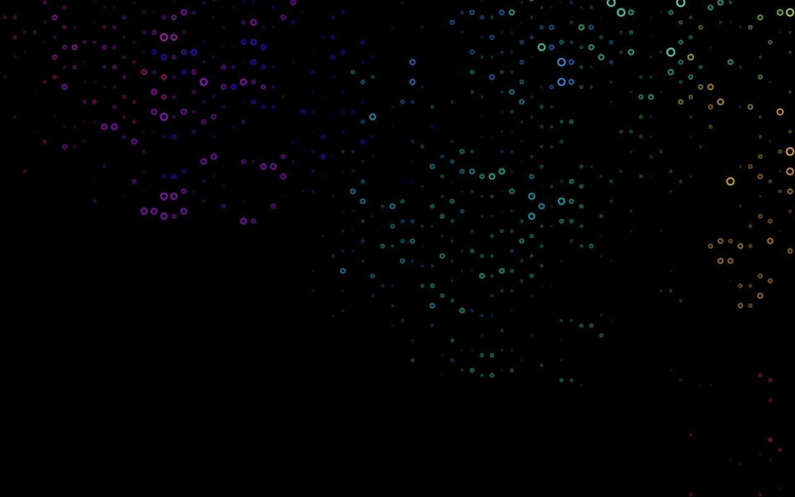 Dark Multicolor, Rainbow vector template with circles.