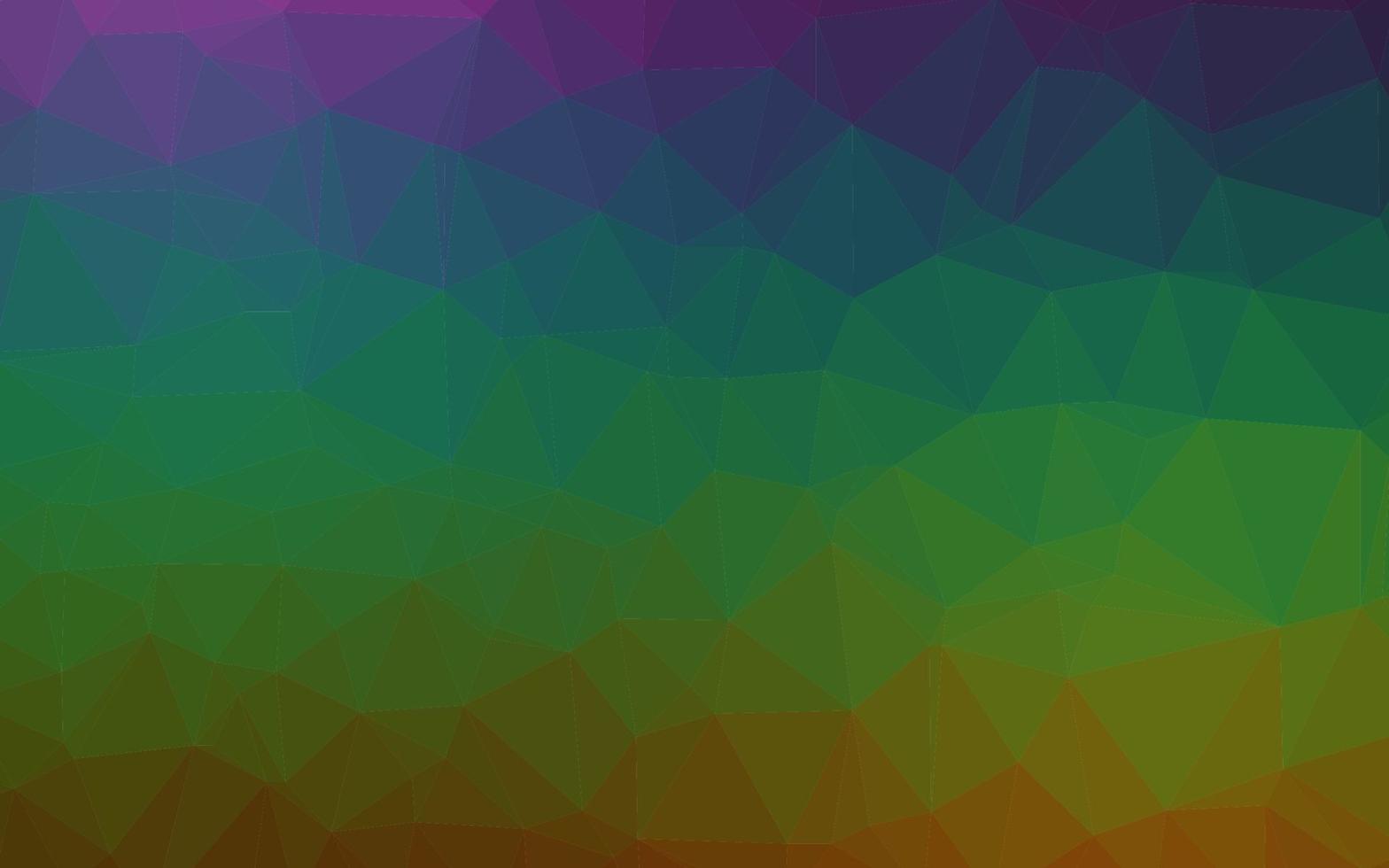 Dark Multicolor, Rainbow vector polygonal background.