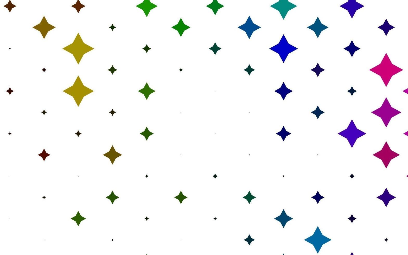 Light Multicolor, Rainbow vector template with sky stars.