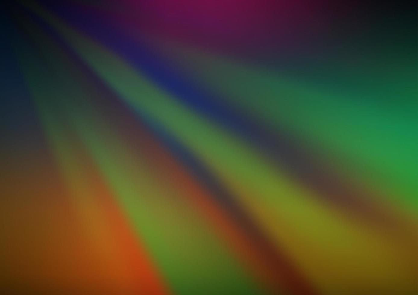 Dark Multicolor, Rainbow vector blurred shine abstract background.