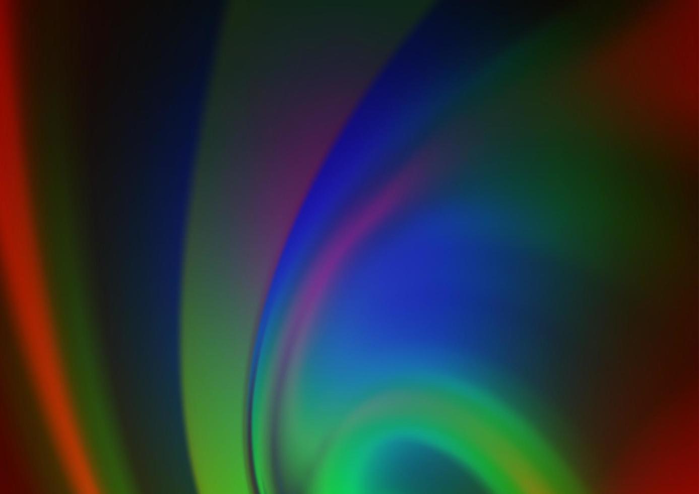 Dark Multicolor, Rainbow vector blurred shine abstract template.
