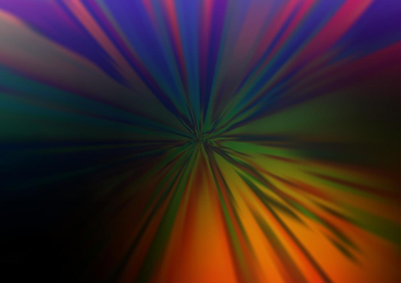 Dark Multicolor, Rainbow vector blurred shine abstract pattern.