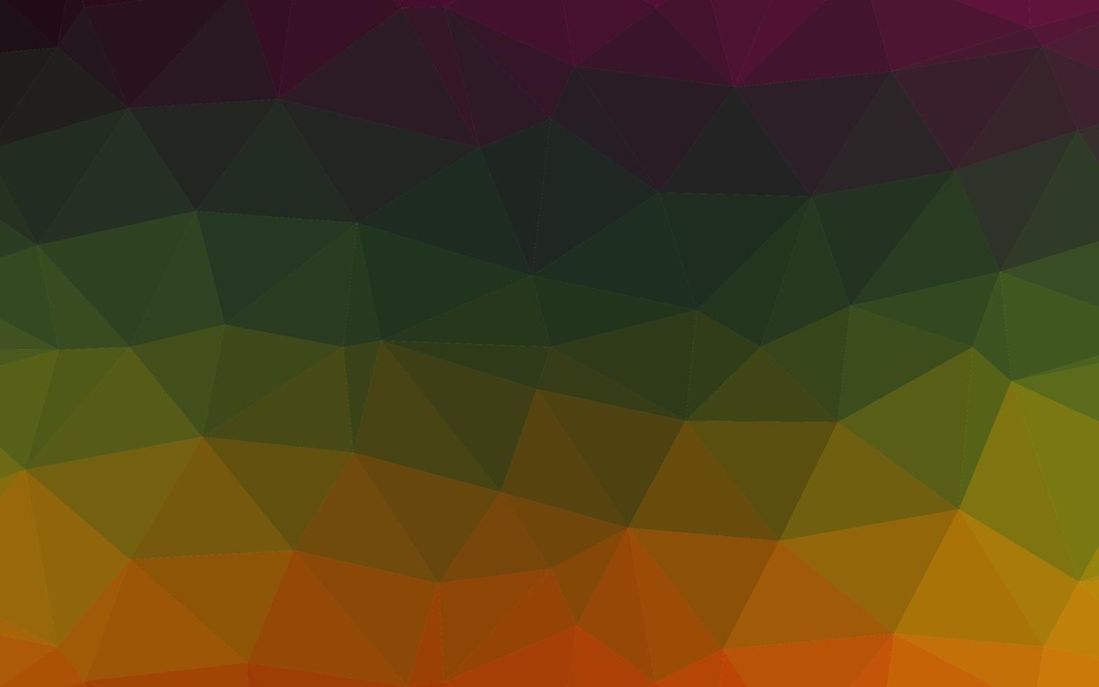 Dark Multicolor, Rainbow vector blurry triangle template.