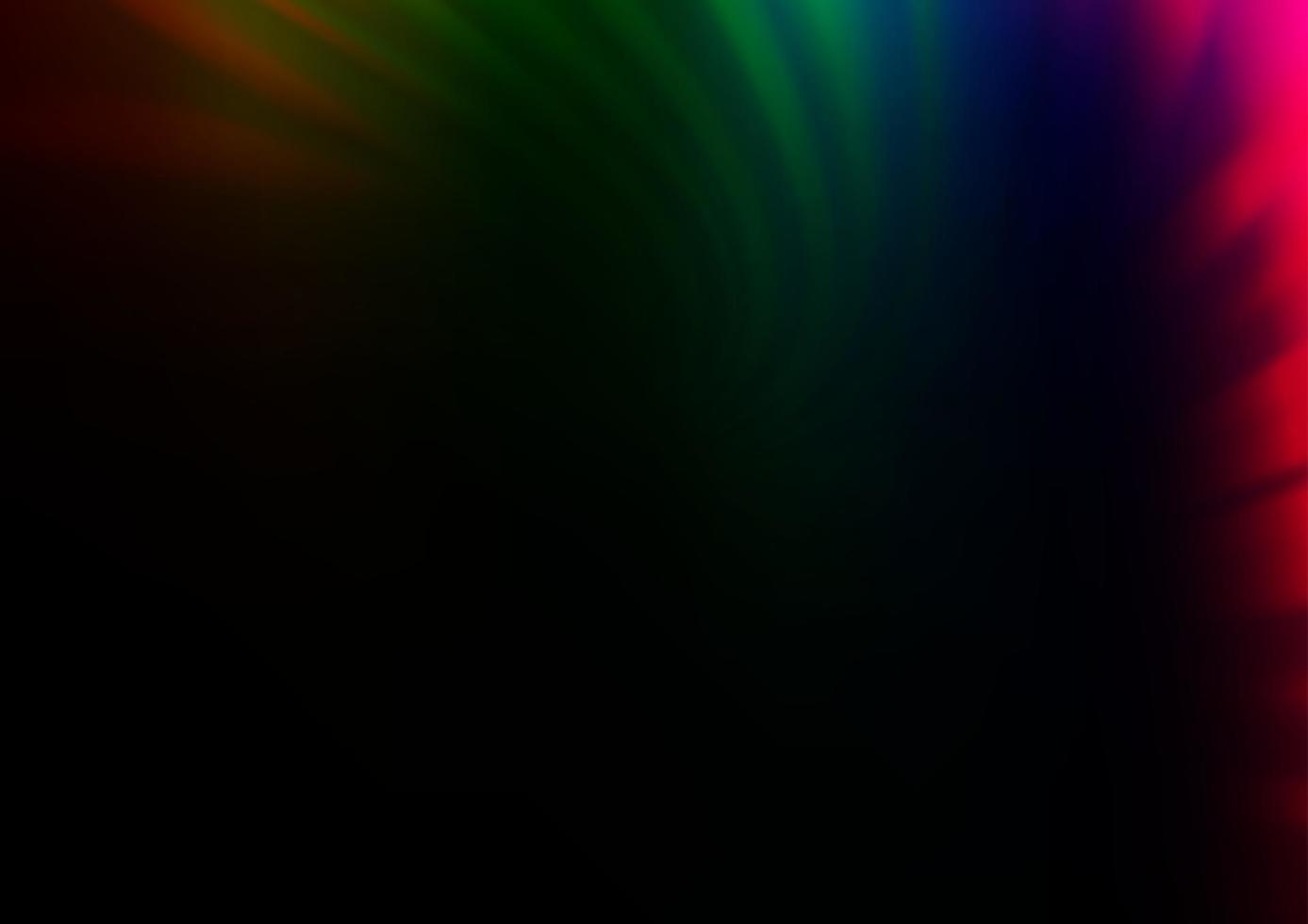 Dark Multicolor, Rainbow vector modern elegant background.