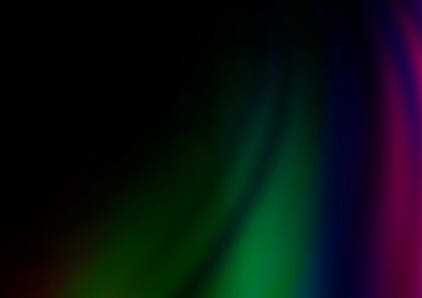 Dark Multicolor, Rainbow vector background with bent lines.