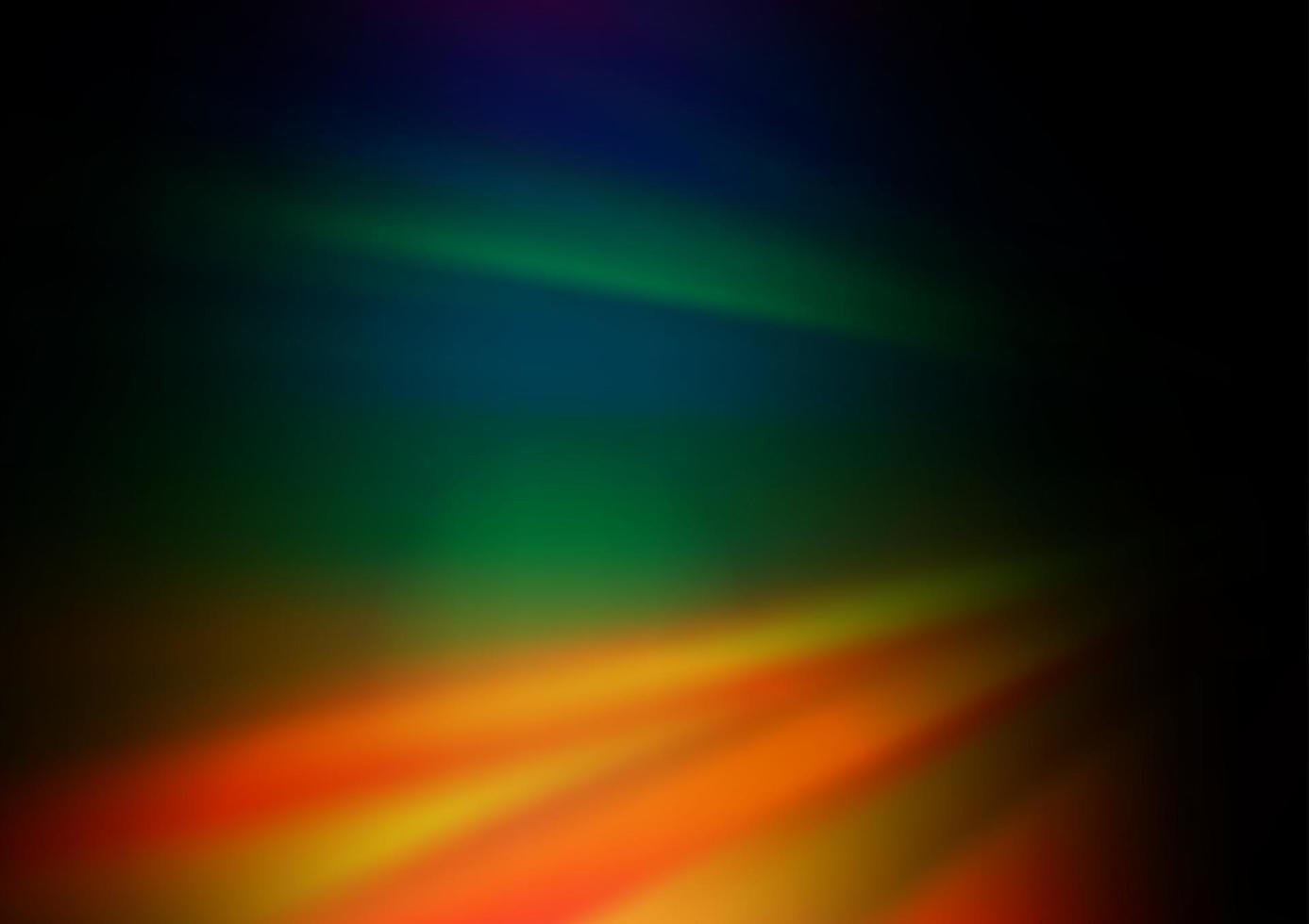 Dark Multicolor, Rainbow vector blurred and colored template.