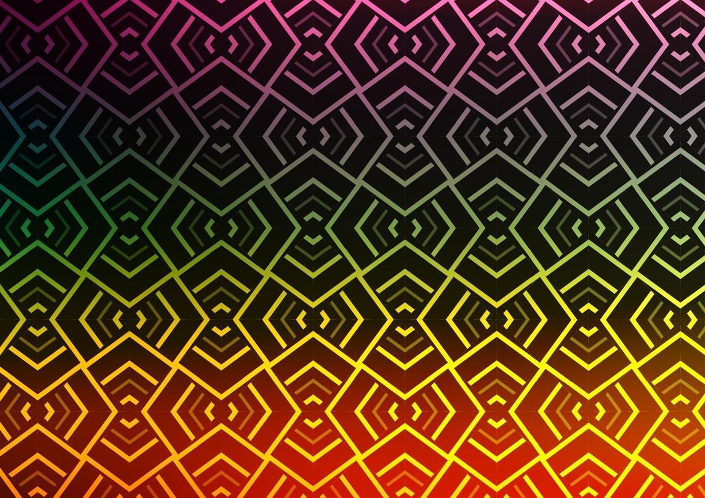 Dark Multicolor, Rainbow vector template with repeated sticks.