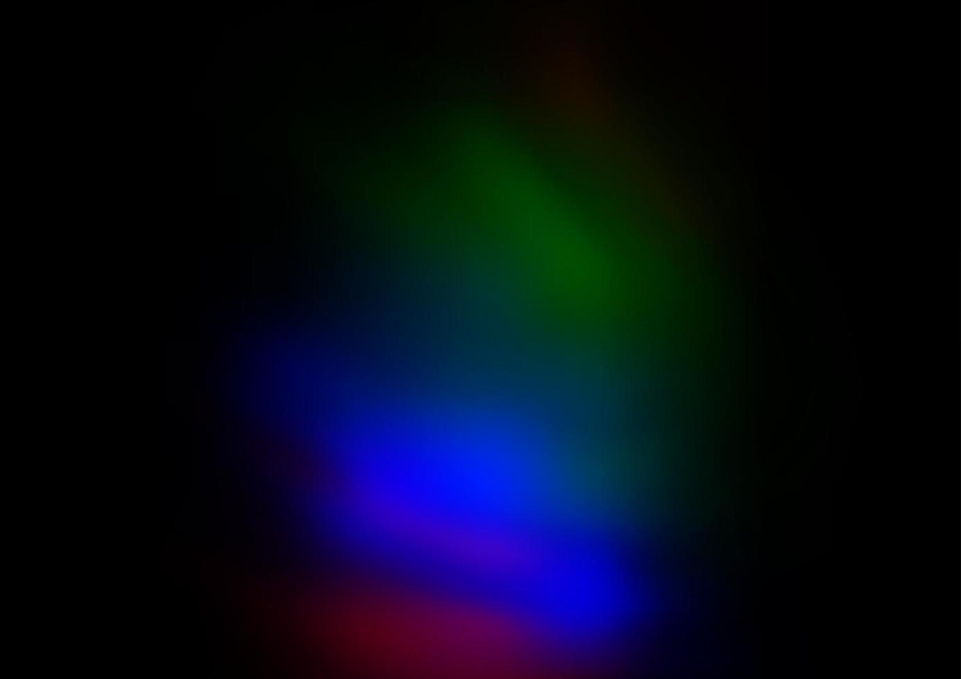 Dark Multicolor, Rainbow vector blurred shine abstract template.