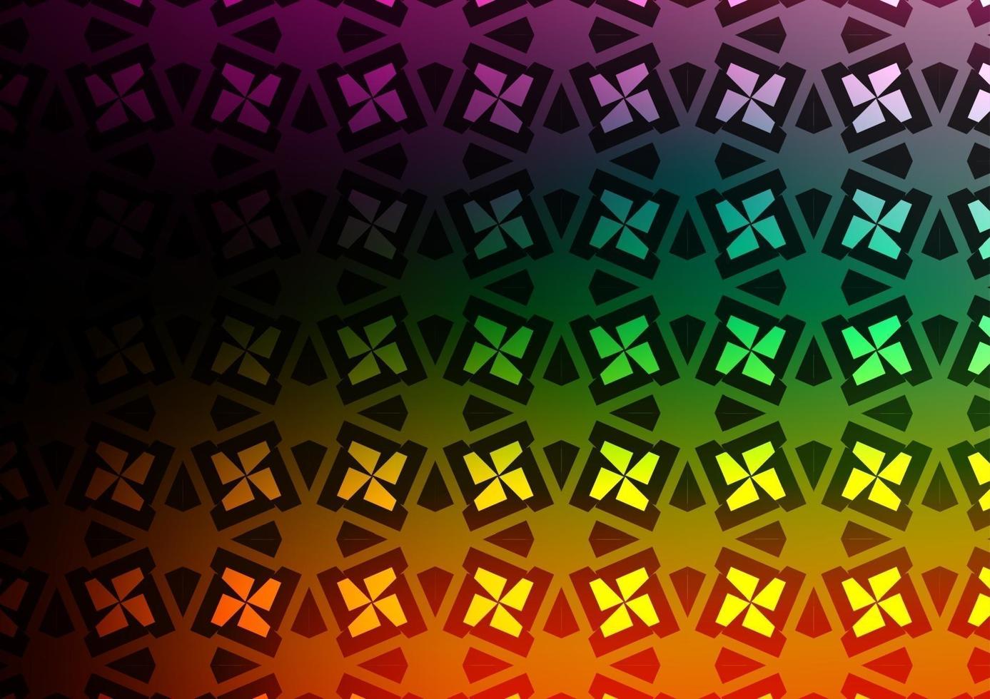 Dark Multicolor, Rainbow vector layout with lines, rectangles.