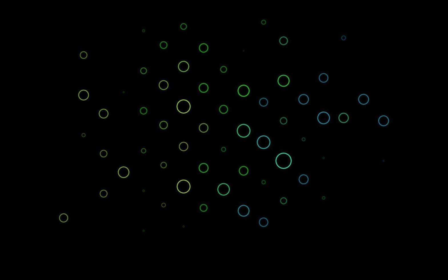 Dark Multicolor, Rainbow vector pattern with spheres.