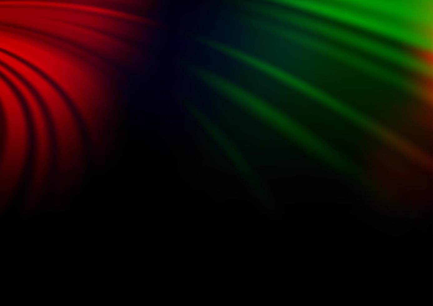 Dark Multicolor, Rainbow vector template with bent lines.