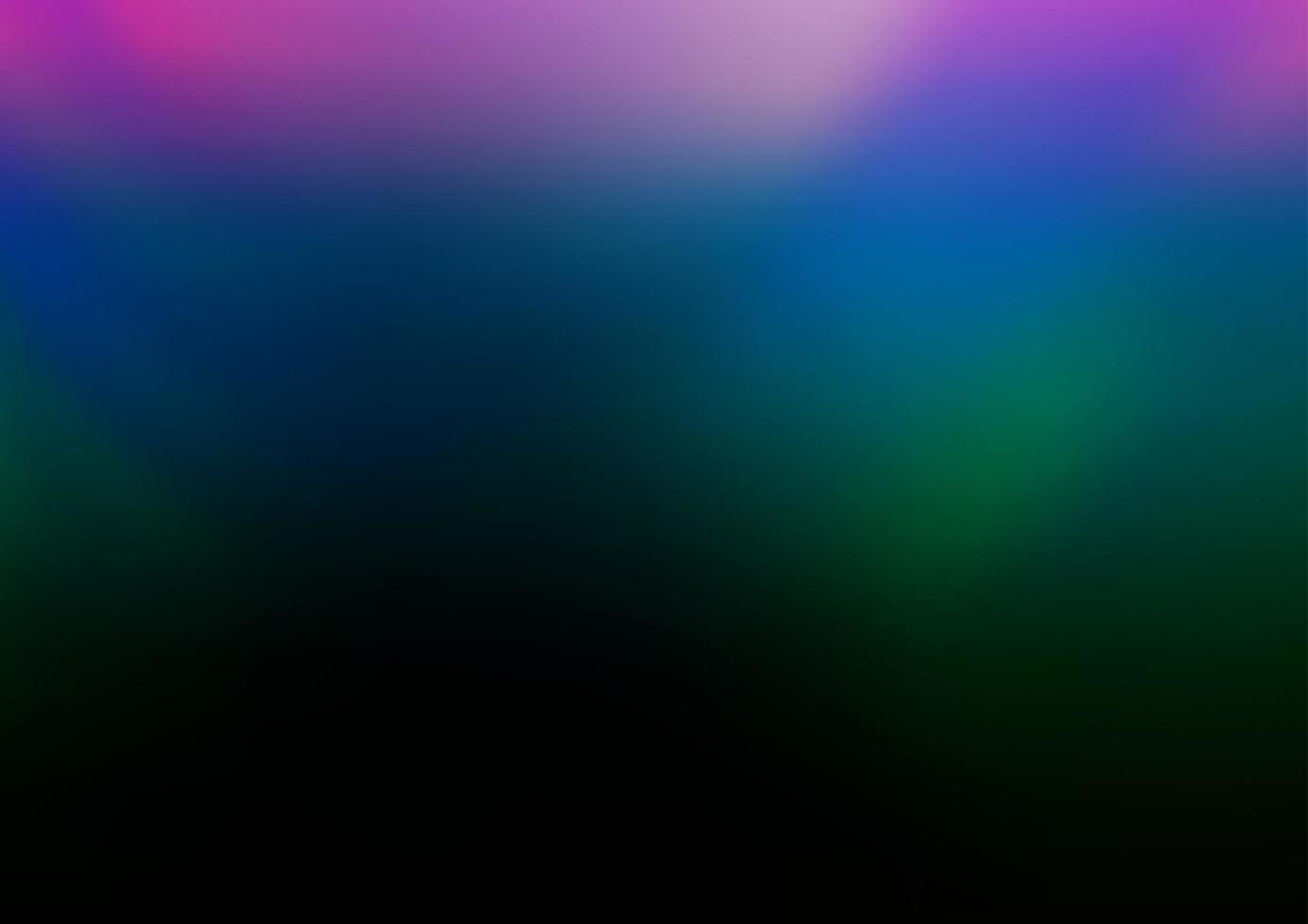 Dark Multicolor, Rainbow vector blurred shine abstract pattern.