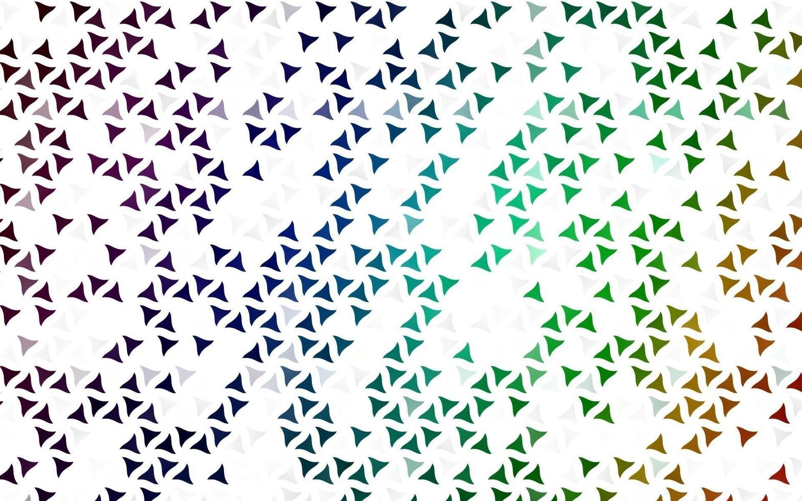 Light Multicolor, Rainbow vector seamless background with triangles.