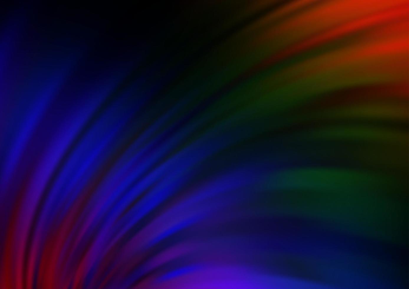 Dark Multicolor, Rainbow vector background with lamp shapes.