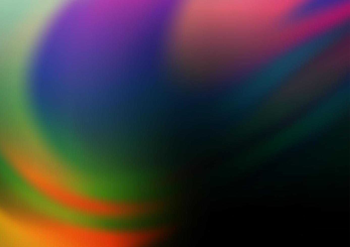 Dark Multicolor, Rainbow vector glossy abstract background.