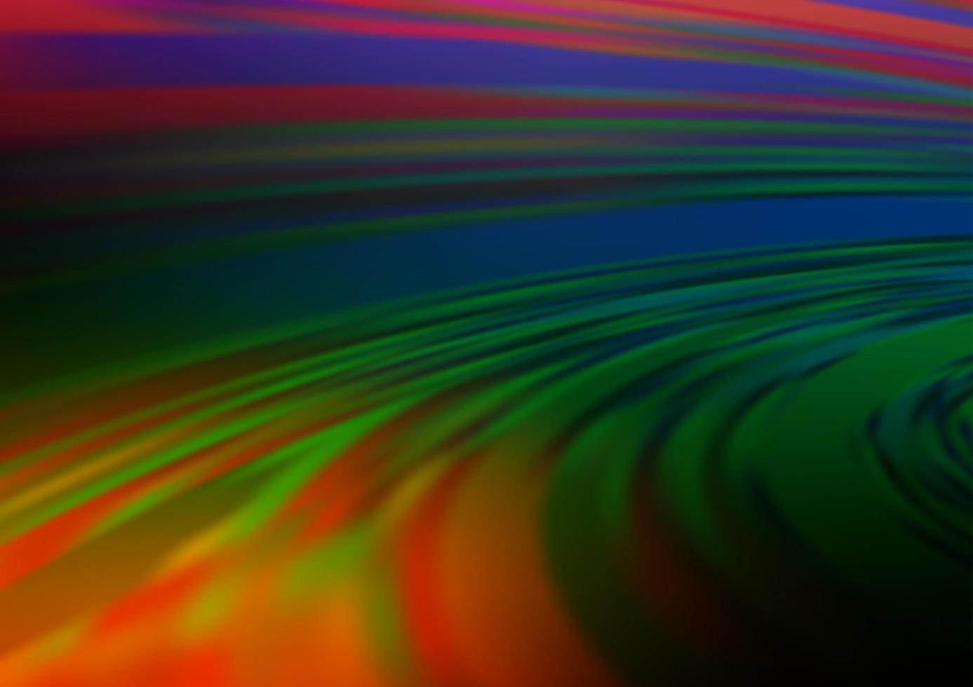 Dark Multicolor, Rainbow vector blurred shine abstract background.